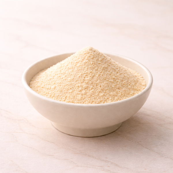 Mrs Oldbucks Pantry White ChoShallow ivory ceramic bowl of creamy white drinking chocolate powder, softly heaped on a warm neutral background in refined studio light.colate Powder