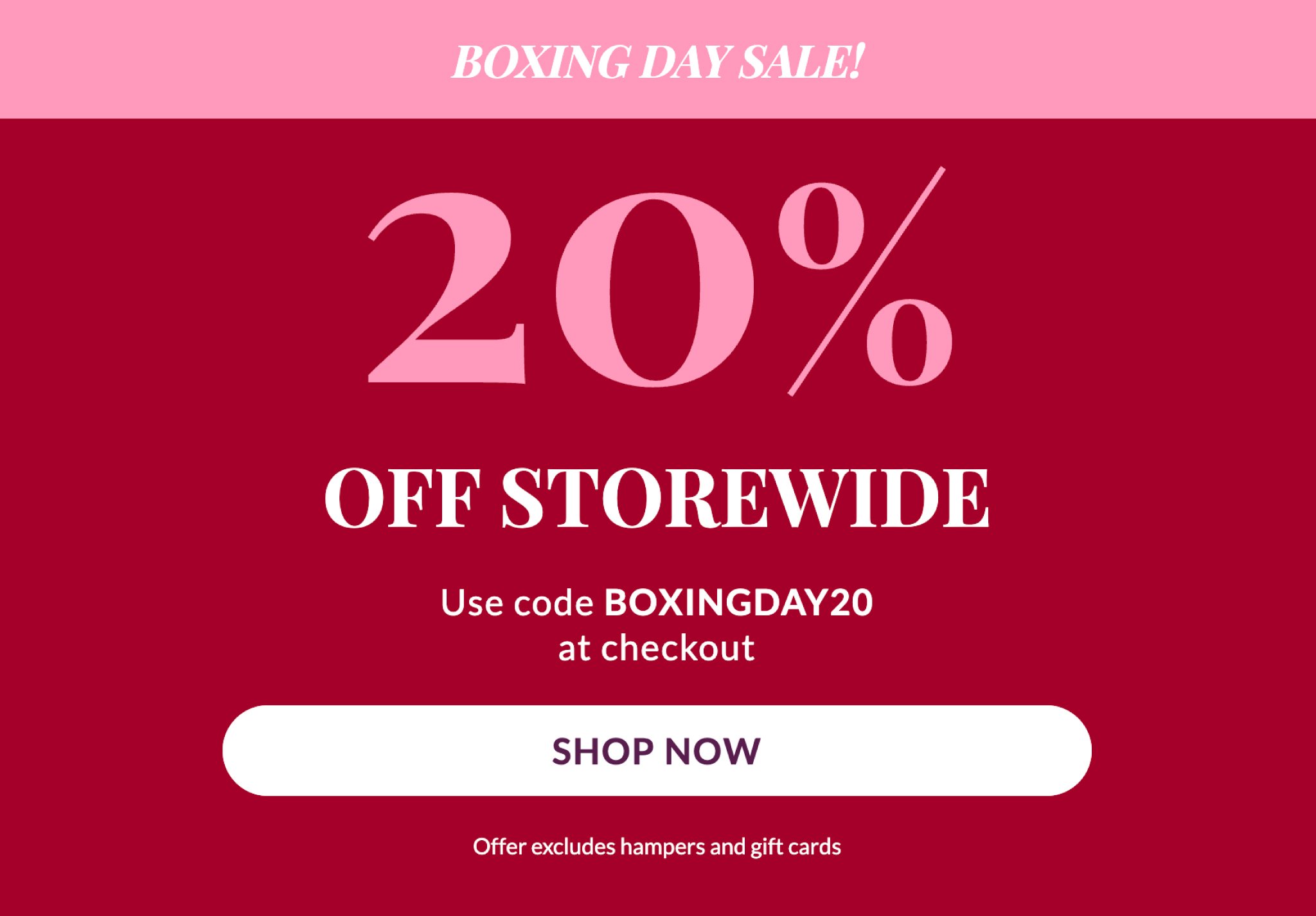 Mrs Oldbucks Pantry Boxing Day Sale Banner Mrs Oldbucks Pantry Boxing Day Sale Banner