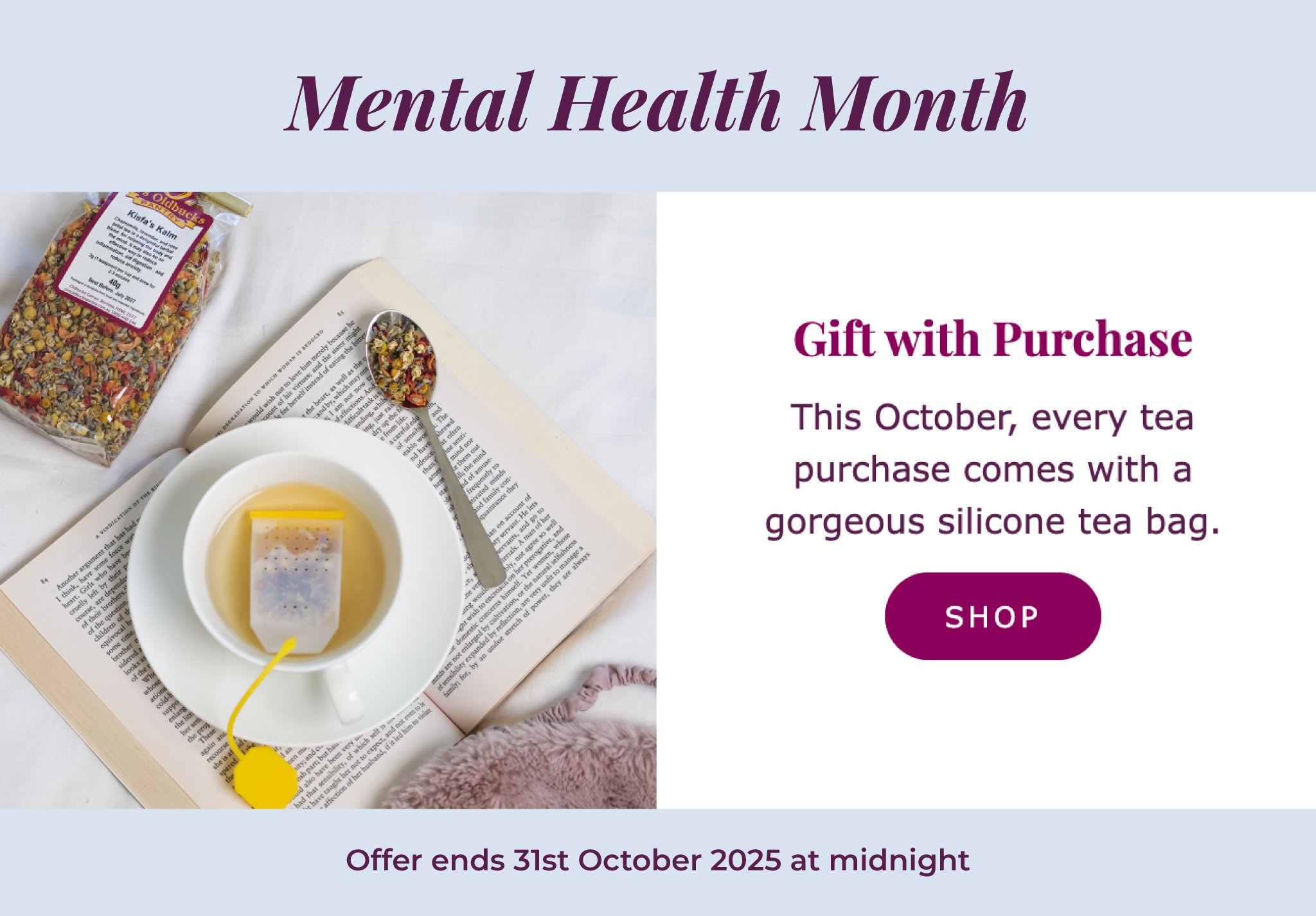 Mrs Oldbucks Pantry Mental Health Month Pop Up Banner