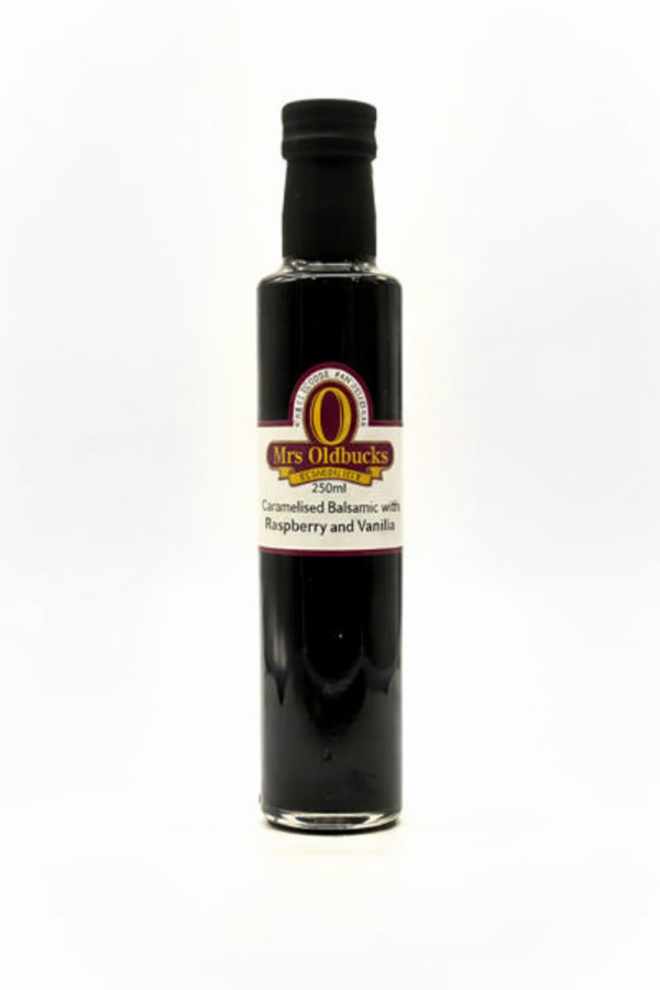 Mrs Oldbucks Pantry Caramelised Balsamic Vinegar Raspberry And Vanilla